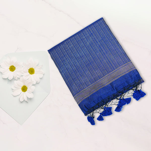 Tissues and Kora Mix Saree with Copper Zari & Brocket Design Blouse