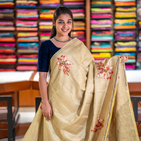 Semi Tussar Sarees