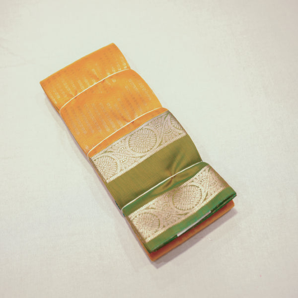 Silk Cotton Saree with Zigzag Butta Weaving