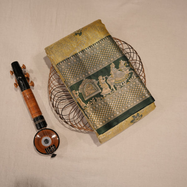 Pallukku Design Tissue Sarees with Floral and Leaf Design