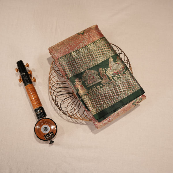 Pallukku Design Tissue Sarees with Floral and Leaf Design