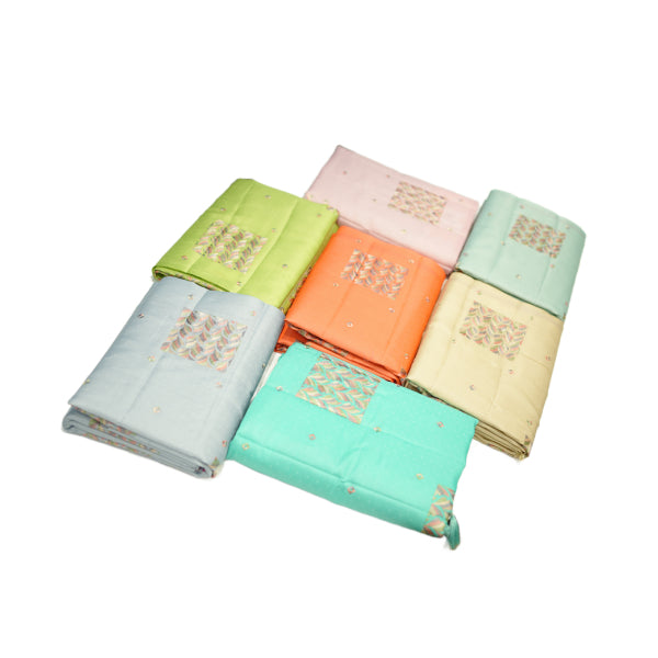 Fancy Butter Silk Sarees with Thread Work With Self Putta Weaving