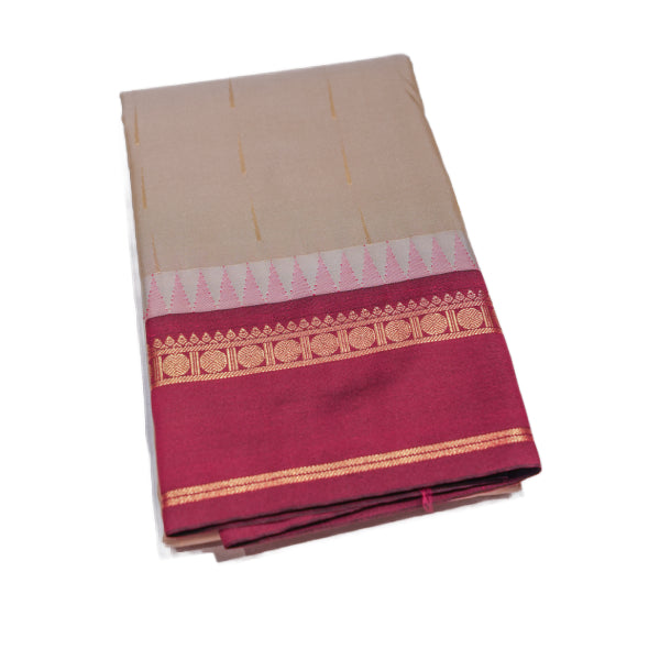 Dupion Silks Saree with Jari Pathi Design