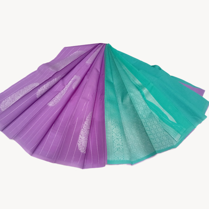 Silver Line Fancy with Mango Design