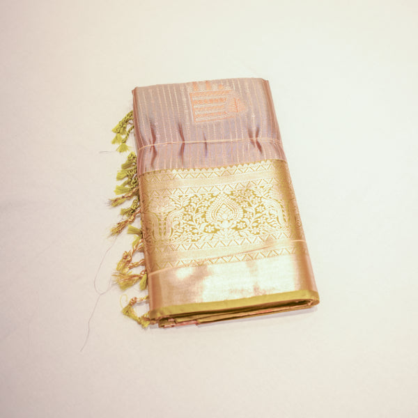 Soft Silk Yarn Sarees with Vaira Oosi With Mango Leaf Design