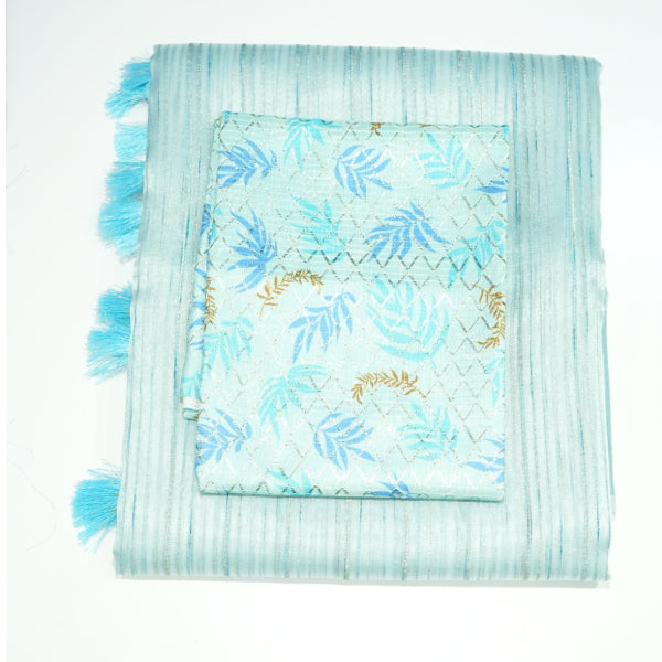 Slub Organza Sarees with Line Weaving Body Design