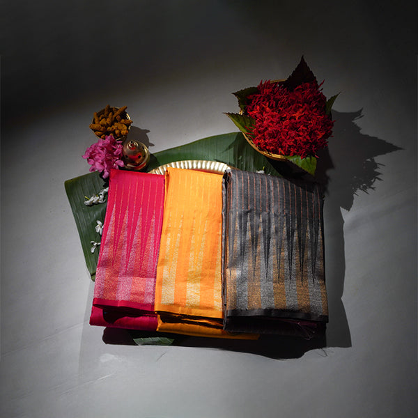 Spike Design Pure Silk Sarees