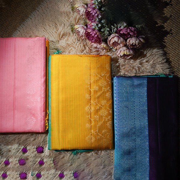 Floral Pattern Silk Sarees