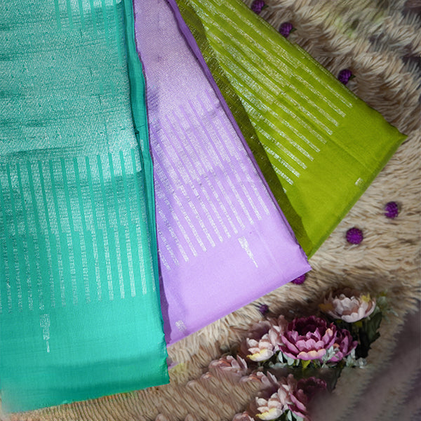 Silver Lines Slik Saree