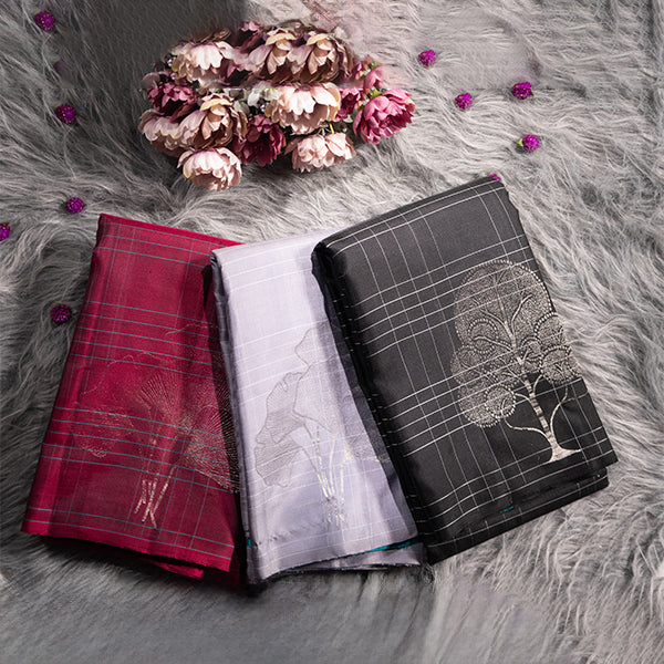 Tree Pattern Slik Saree