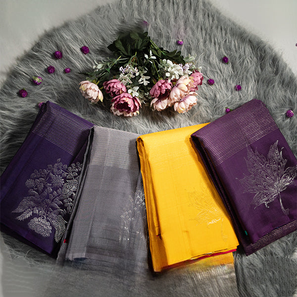 Floral Design Silk Sarees