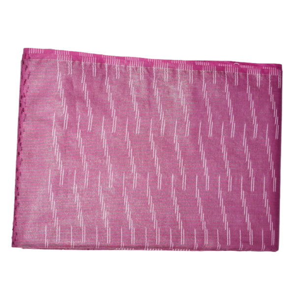Baswada Tissue Cotton Saree with Mild Zari Line with Ikat Thread Weaving Design