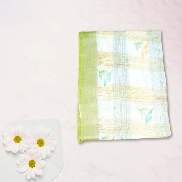 Staple Silk Sarees with Thread Weaving Hand Painted Sarees