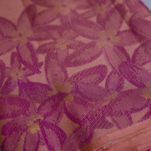 Pure Silk Sarees with Matte Finish Golden Zari Look