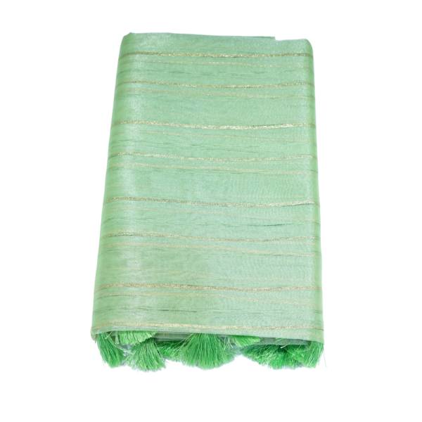 Organza Sarees with Striped Zari Line With Slub Line Design Body