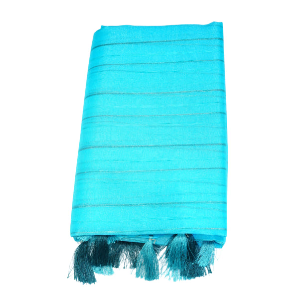 Organza Sarees with Striped Zari Line With Slub Line Design Body
