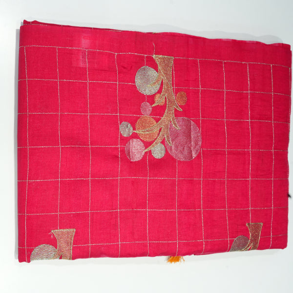 Kosa Tusser Saree With Embroidery Designs