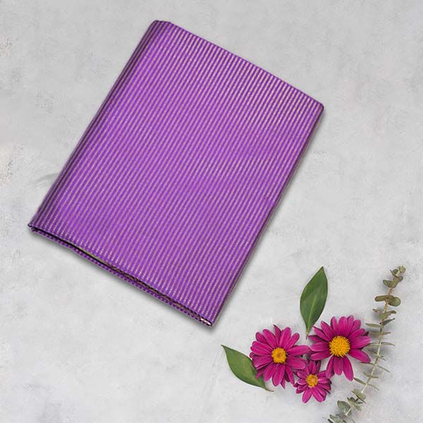 Soft Silk Saree with Diamond Needle with Striped Waving Design