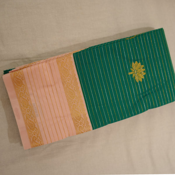Fancy Pattu Sarees with Silver with Gold Zari Design