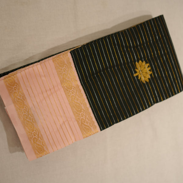 Fancy Pattu Sarees with Silver with Gold Zari Design