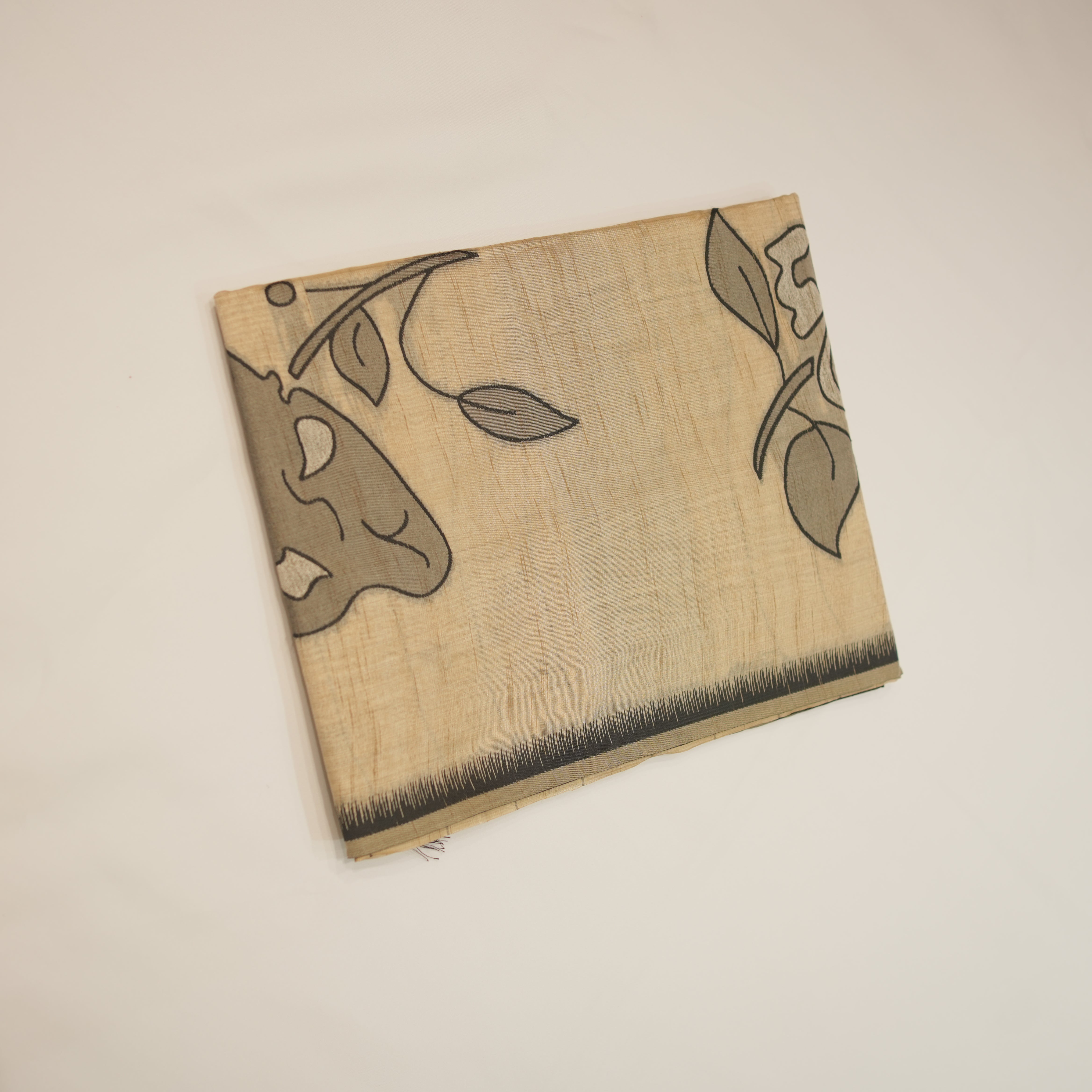 Dusty Jamdhani with Floral Digital Print