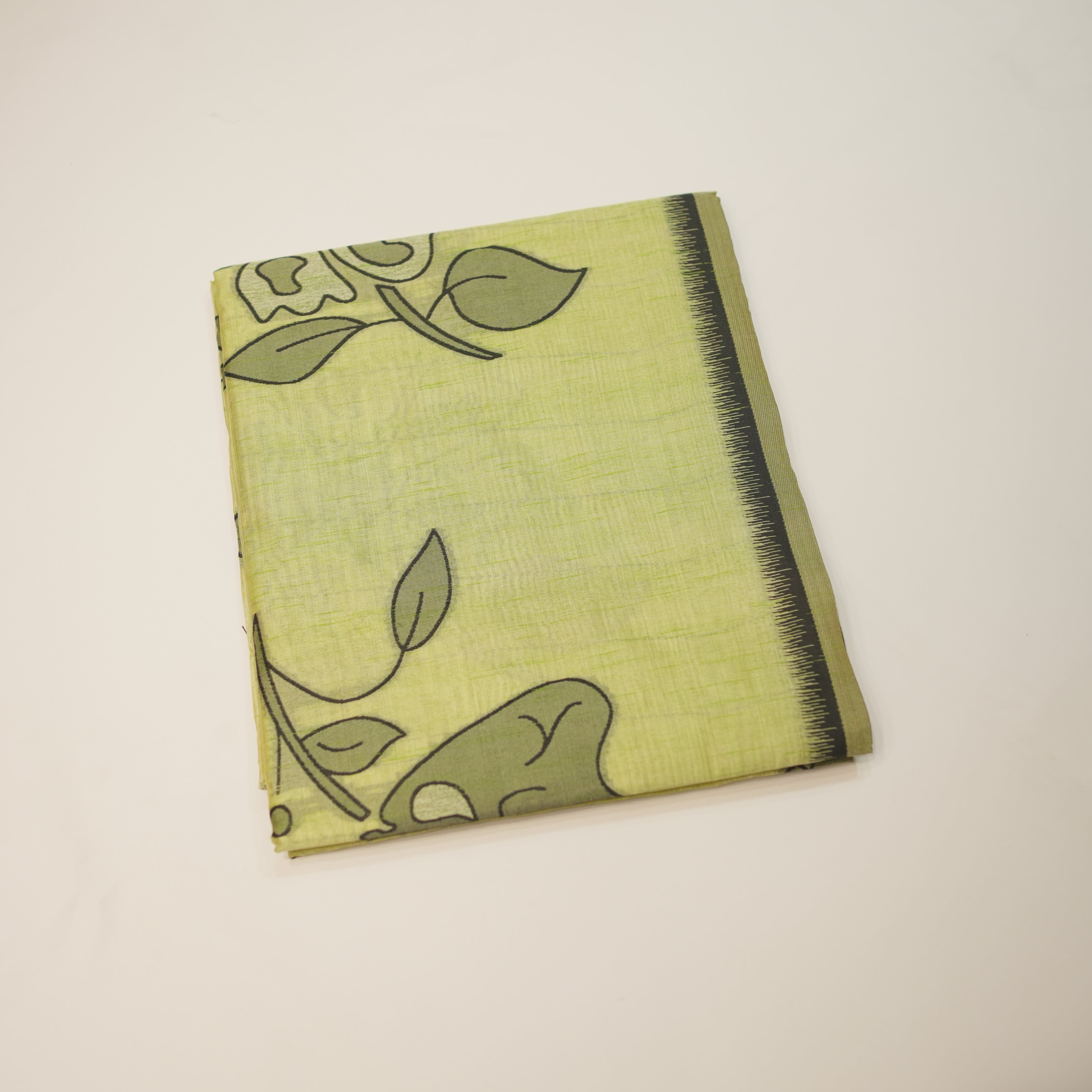 Dusty Jamdhani with Floral Digital Print