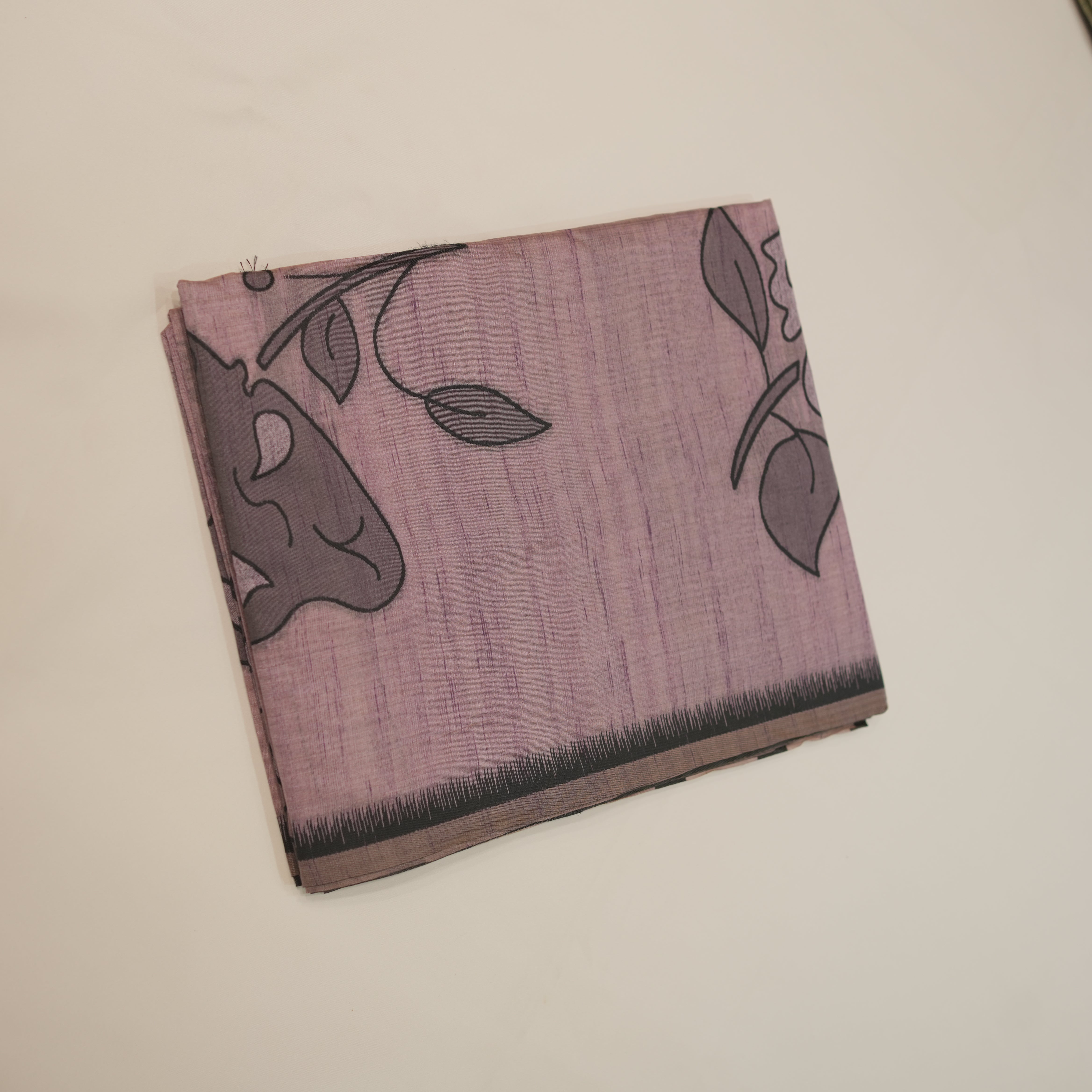 Dusty Jamdhani with Floral Digital Print