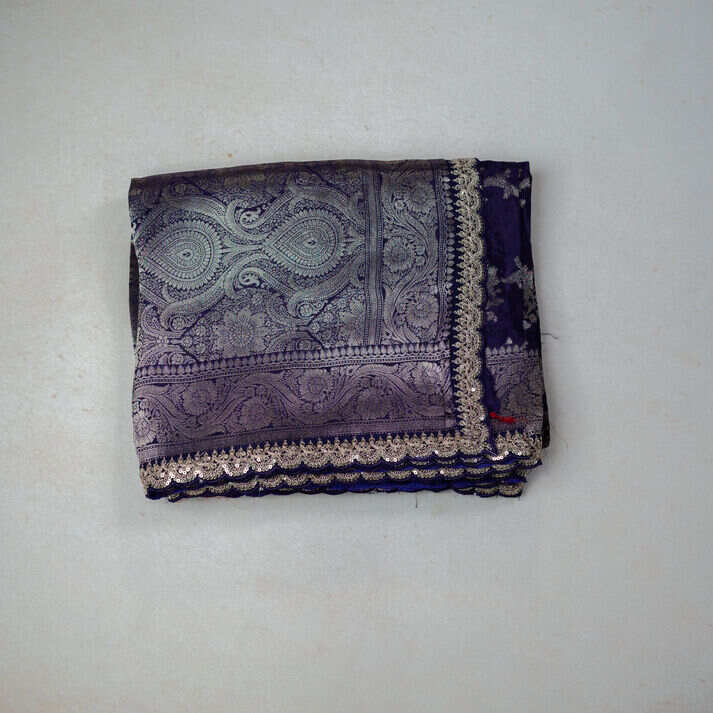 Banaras Jacquard Saree with Full-Body Kodi Design