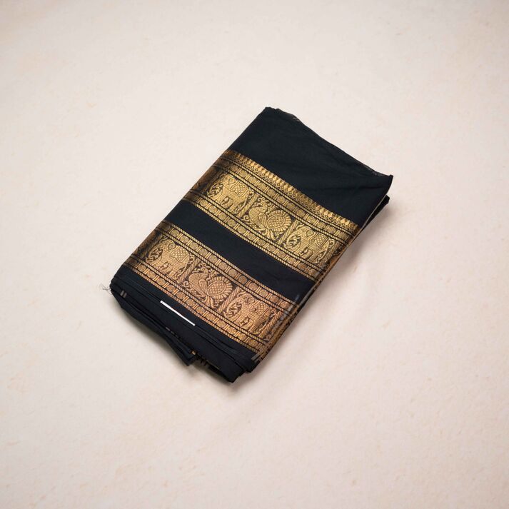 Chettinad Cotton Sarees with Gold Zari Border