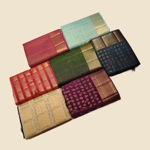 Penny Silk Sarees with Copper Zari Weaving Premium with Kalamkari Design