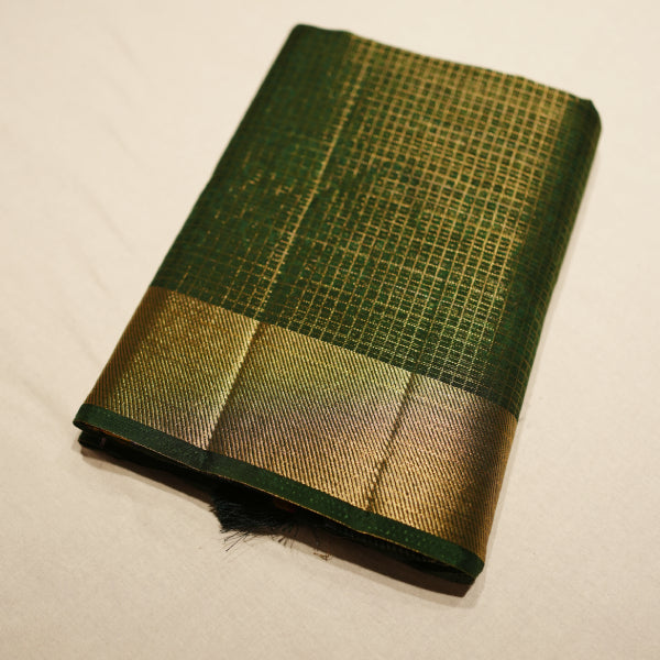Penny Silk Sarees with Copper Zari Weaving Premium with Kalamkari Design