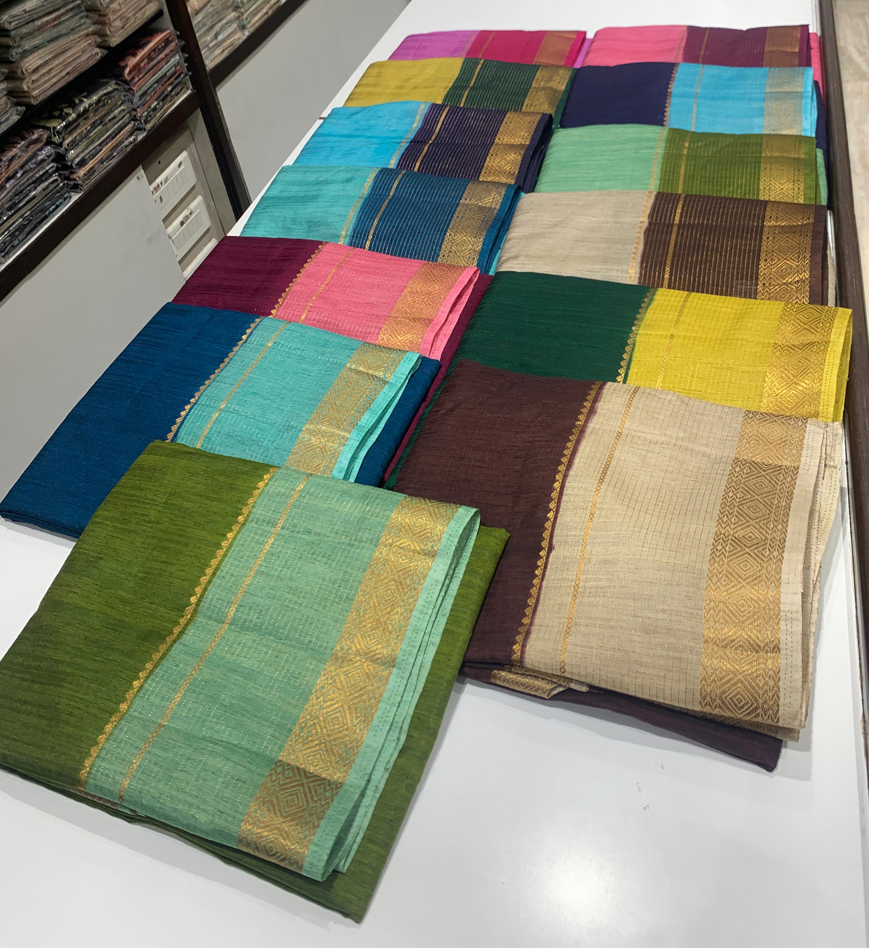 Semi-Raw Silks Saree for Party Wear Saree