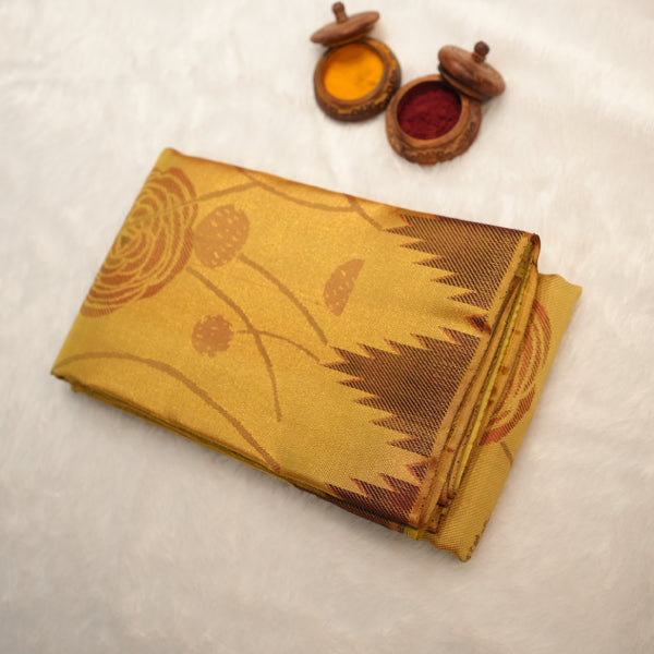 Fancy Pure Pattu Sarees with Elegant Bird and Flower Design